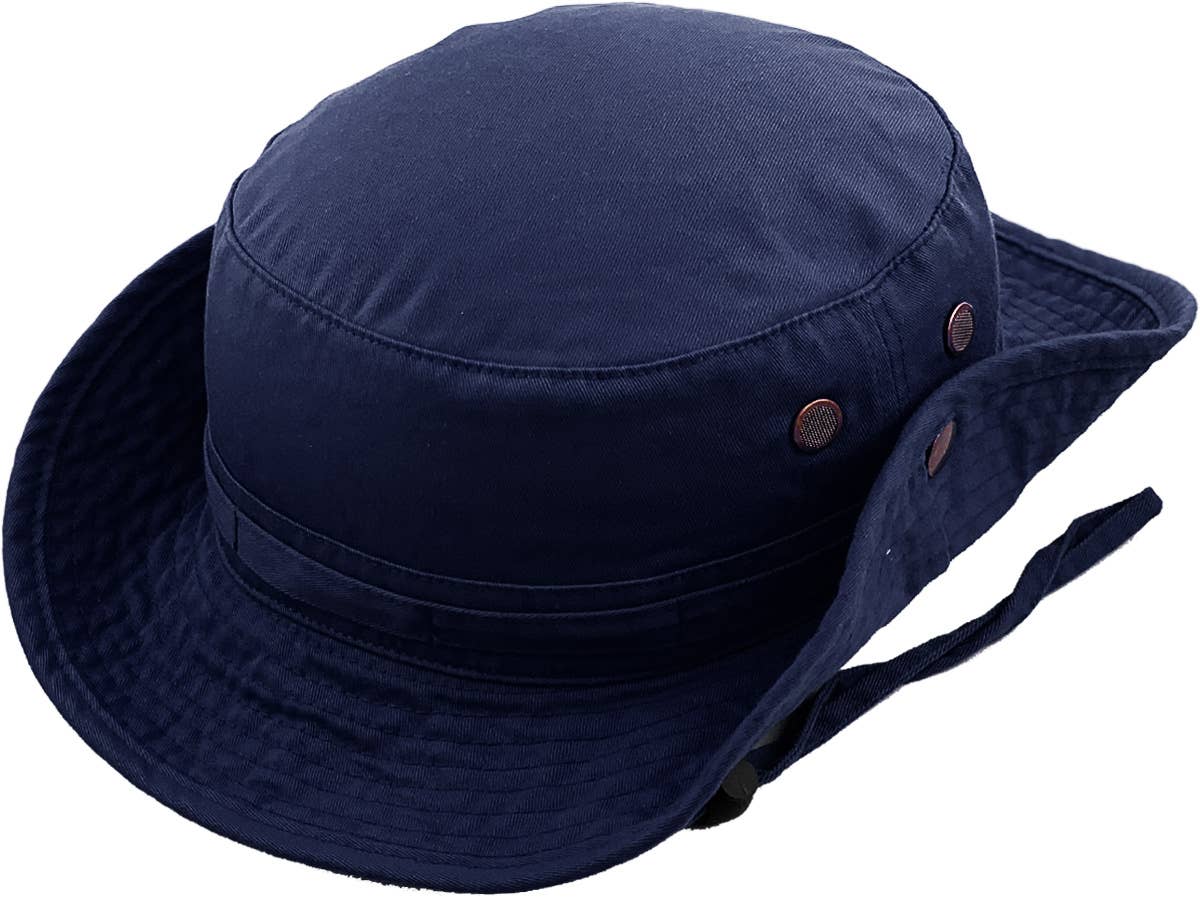 Solid Boonie Hat With String (Fitted): KHK, L/XL | McKenzie