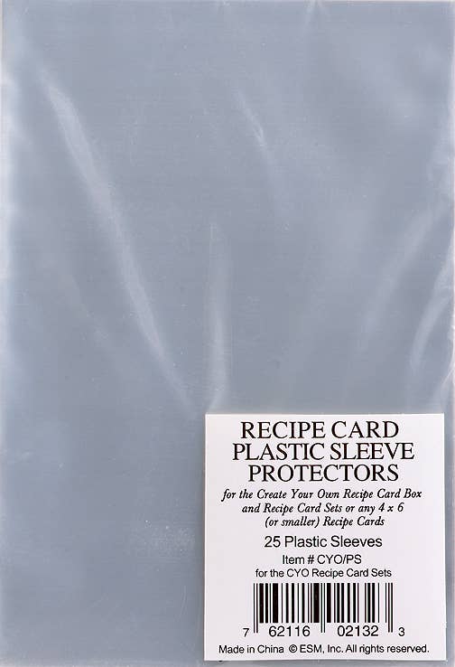 recipe card sleeve protectors Amazon.com: Samsill 8.5 x 11 Inch Recipe Card Page Protectors, 25 Count